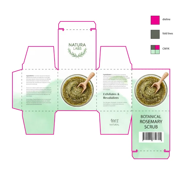 Natura Labs: Botanical Rosemary Scrub